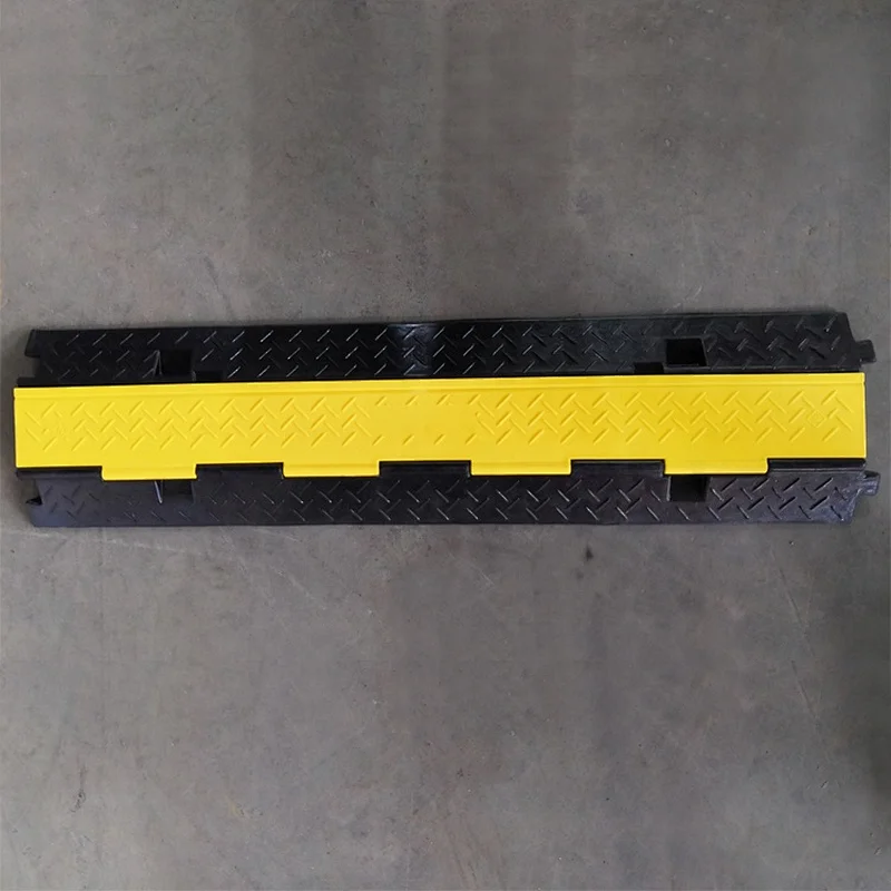 2 Channel Rubber Wire or Cord Protective Cover Ramps