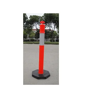 High Quality Delineator Post  With Rubber Base Traffic Post T Top Bollard