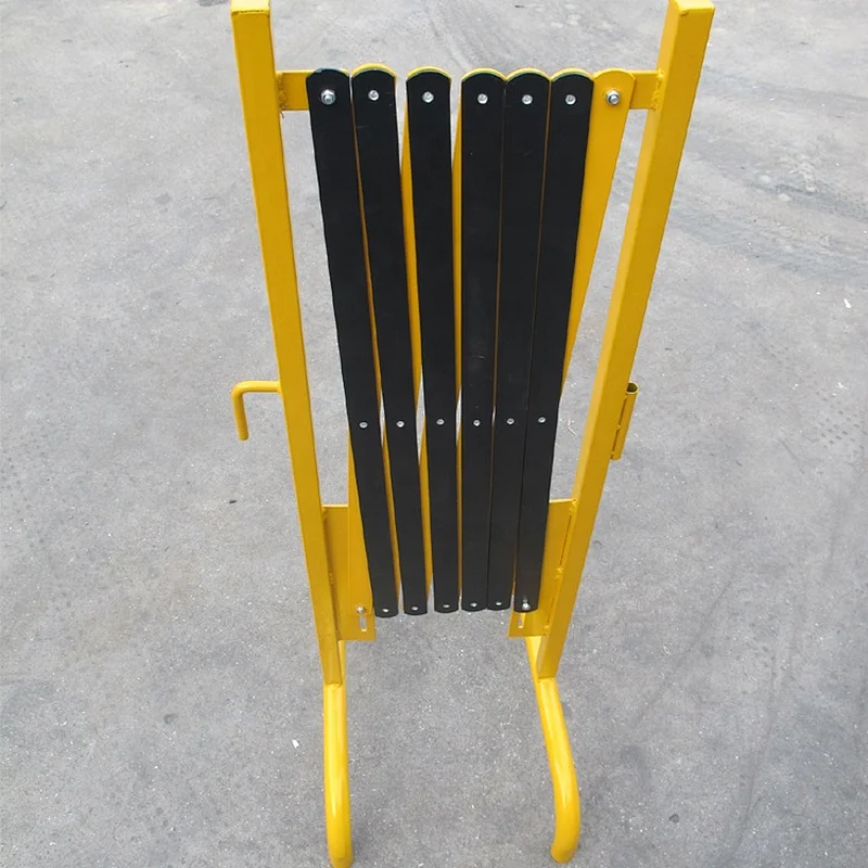Superguard 2800mm Yellow/Black Trellis Expandable Security Barrier with Bridge Feet