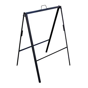 Portable Black Powder Coating Sign Frame With Handle H900xW614mm Sign Stand