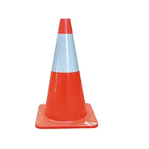 Fluorescent Plastic Road Cone  With High Intense Grade Reflective 700mm Blue PVC Safety Traffic Cone