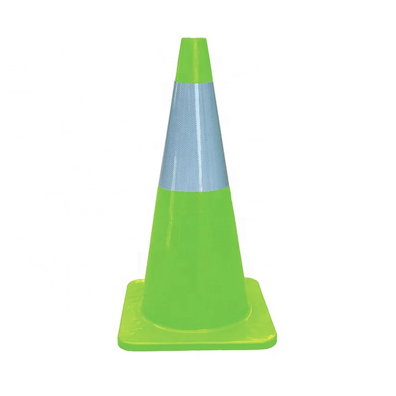 Road Safety 700mm Orange Plastic PVC Traffic Cone With High Intense Grade Reflective