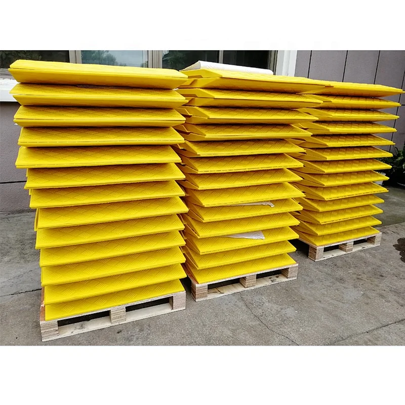 Heavy Duty Plastic Traffic Trench Cover With Steel Retainer Road Safety Trench Cover