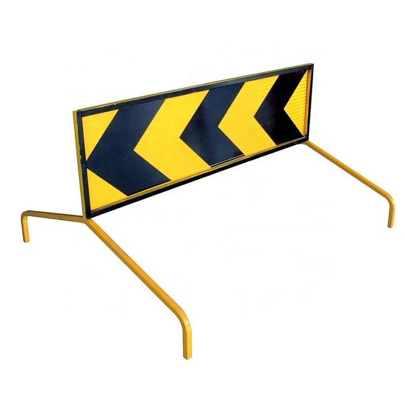 Road Warning Sinage Frame Yellow Poweder Coating 1500x450mm Boxed Edge Sign