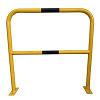 Hot Sales Yellow Surface Mounted Crash Protection Fixed Steel Bollard for traffic safety