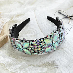 Manufacturer's spot supply fashion headbands 2020 baroque headbands new rhinestone headbands