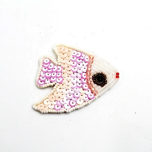 Christmas Cherry Flower Decorative Sew on Rhinestone Beaded Patches Wholesale patches for clothing