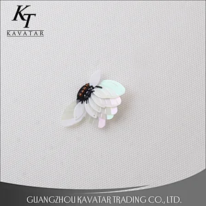 Kavatar Manufacturer Wholesale Flower Applique Custom Sequin Patches For Clothes