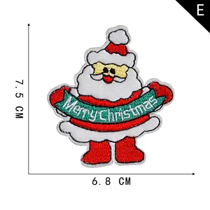 Christmas ornaments embroidered cloth applique flower high-end clothing accessories patch applique Christmas applique embroidery