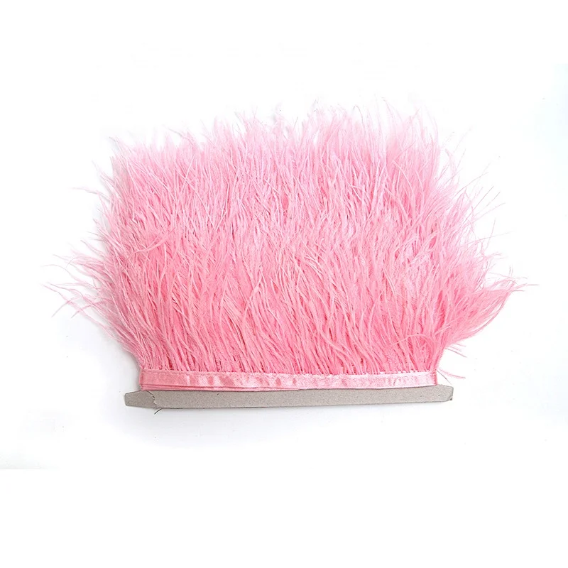 KAVATAR High quality ostrich feather decoration dress dress shoe hat ribbon feather decoration party trim craft