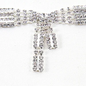 Kavatar Factory Wholesale Crystal Rhinestone Cup Chain Trim For Clothing