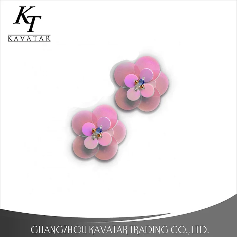 Custom 3D Applique Embroidery Flower Patches