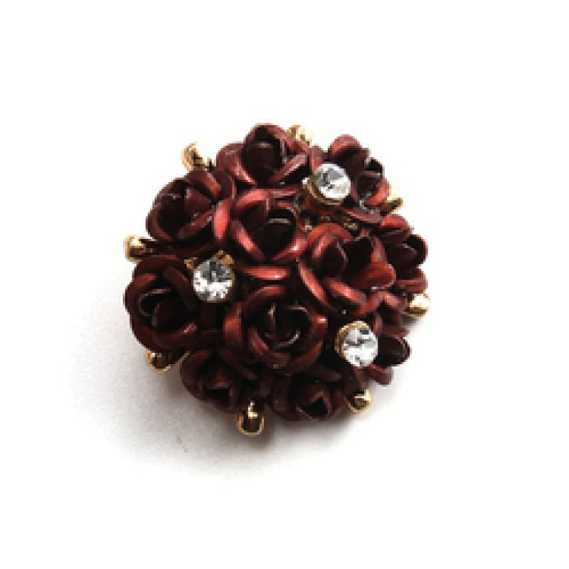 Fashionable rhinestone garment accessories buttons Copper buttons coat garment buttons