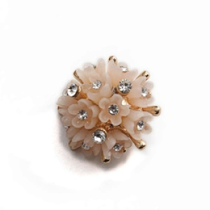 Fashionable rhinestone garment accessories buttons Copper buttons coat garment buttons