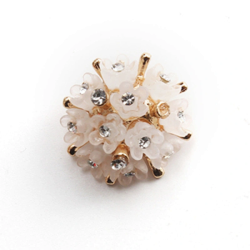 Fashionable rhinestone garment accessories buttons Copper buttons coat garment buttons