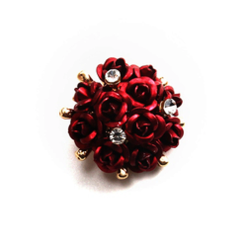 Fashionable rhinestone garment accessories buttons Copper buttons coat garment buttons