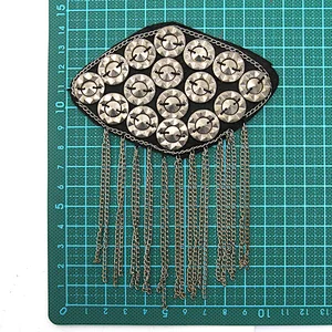 wholesale  designer badges patches cloth stickers Sew on for clothing accessories decoration 3D patch rhinestone Metal patch