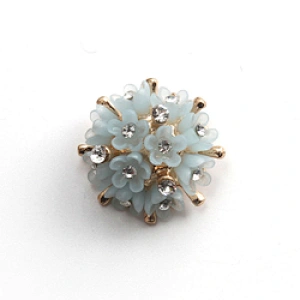 Fashionable rhinestone garment accessories buttons Copper buttons coat garment buttons