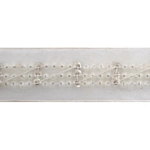 kavatar  wholesale new Handmade Bead lace Embroidered Tulle Trim wedding with Accessories Beads Rhinestones