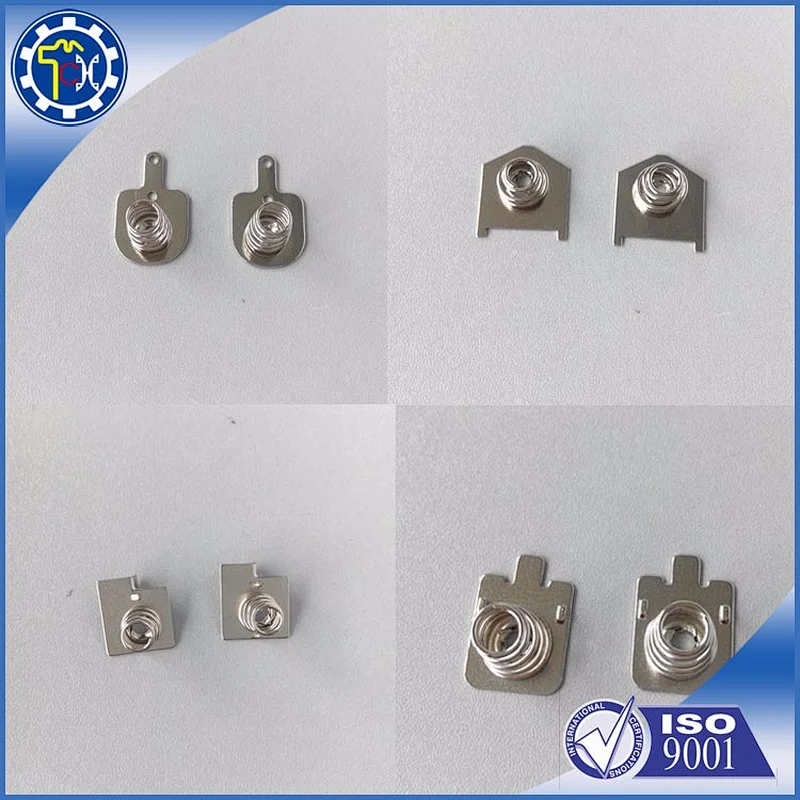 Metal battery contact plate , custom metal plate , spring contact