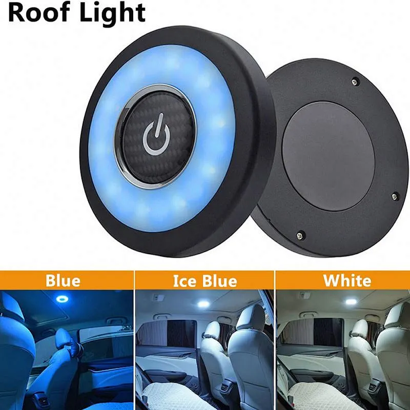 Rechargeable Wireless USB Led Light Auto Led Interior Car Ceiling Dome Light Car Roof Light OTCO