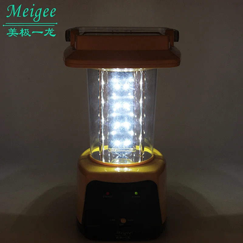 Multi-functional rechargeable solar camp lamp, emergency lamp, 360 degree illumination strong light lantern
