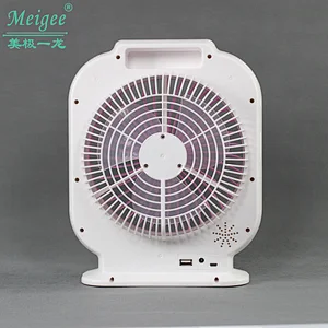 8 inch rechargeable LED mini table fan