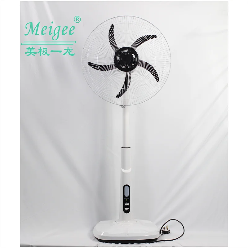 18inches rechargeable batteries ac/dc power supply  stand fan