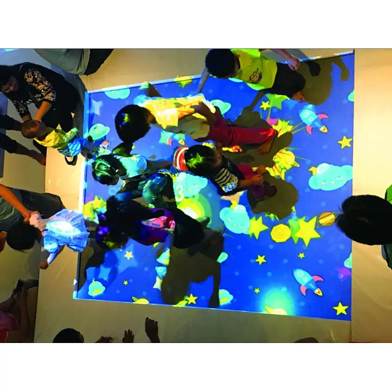 indoor interactive trampoline park game
