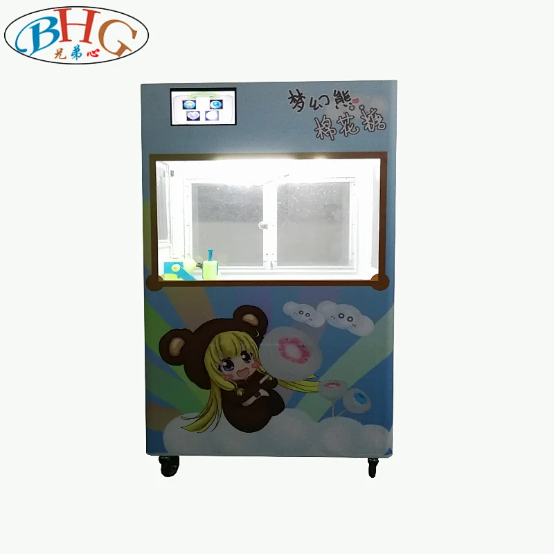 new products automatic snack machines cotton candy machine earn money in shopping mall