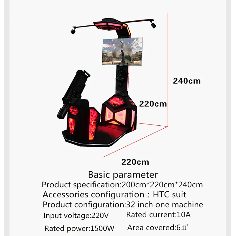 htc vive gatling gun shooting simulator