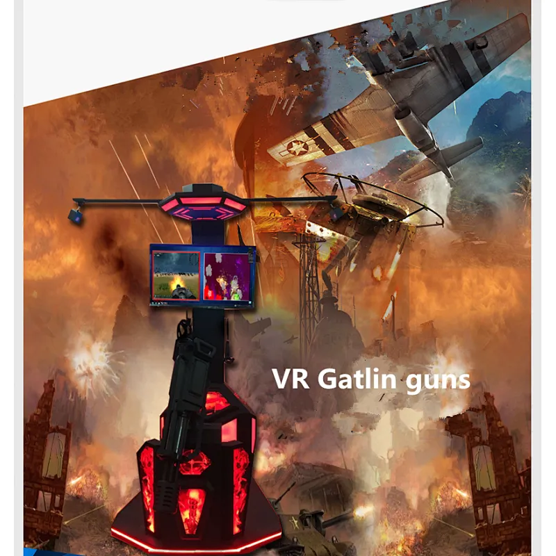htc vive gatling gun shooting simulator