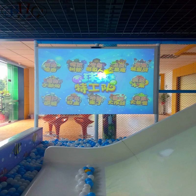 最新设计互动投影投球墙面游戏广告定制游乐园
