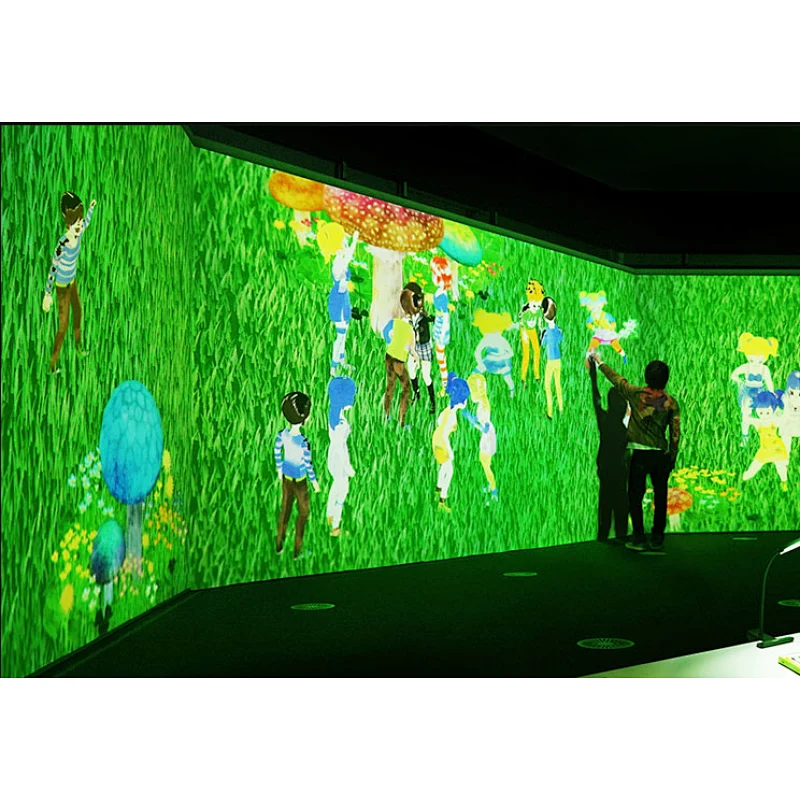 interactive floor projection painting games