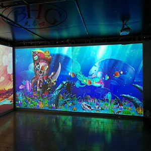 interactive floor projection painting games
