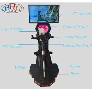 virtual reality bicycle machine