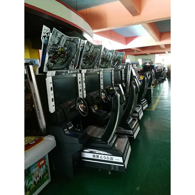 coin operated car racing simulator