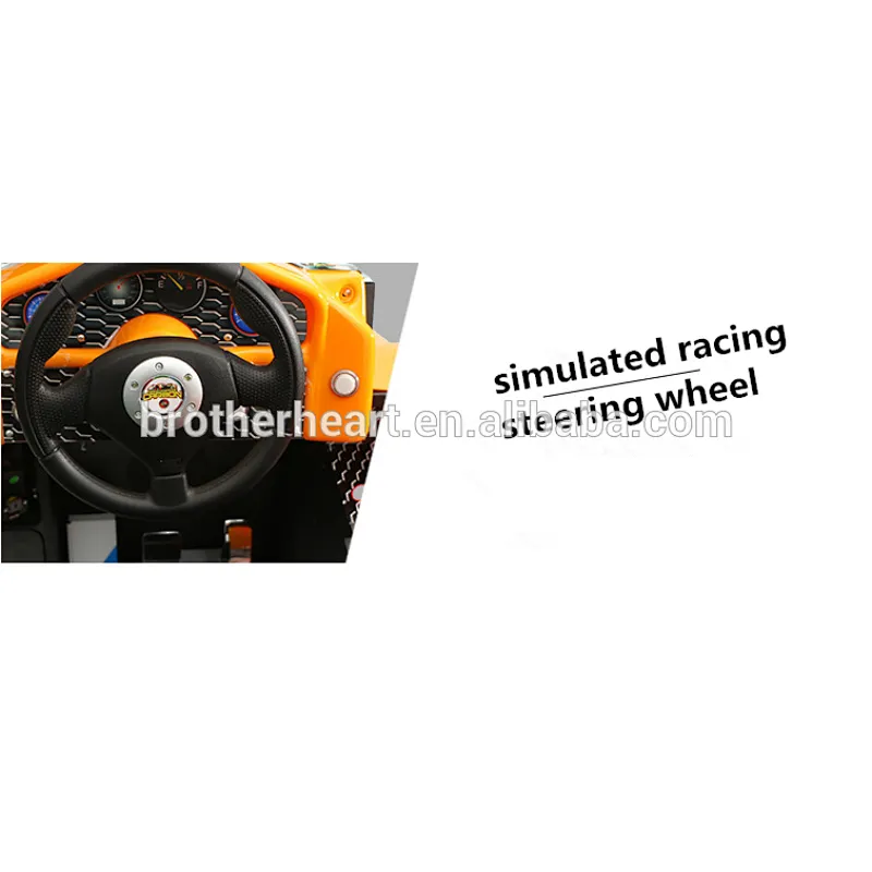 racing car driving arcade machine
