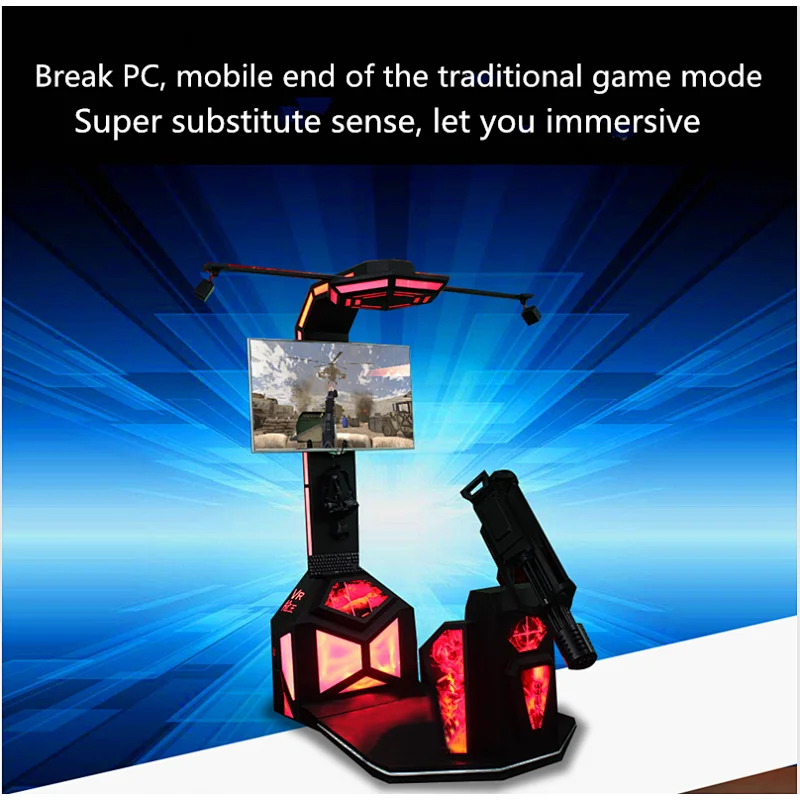 htc vive gatling gun shooting simulator