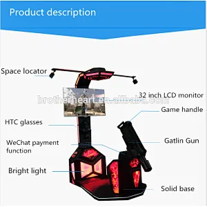 htc vive gatling gun shooting simulator