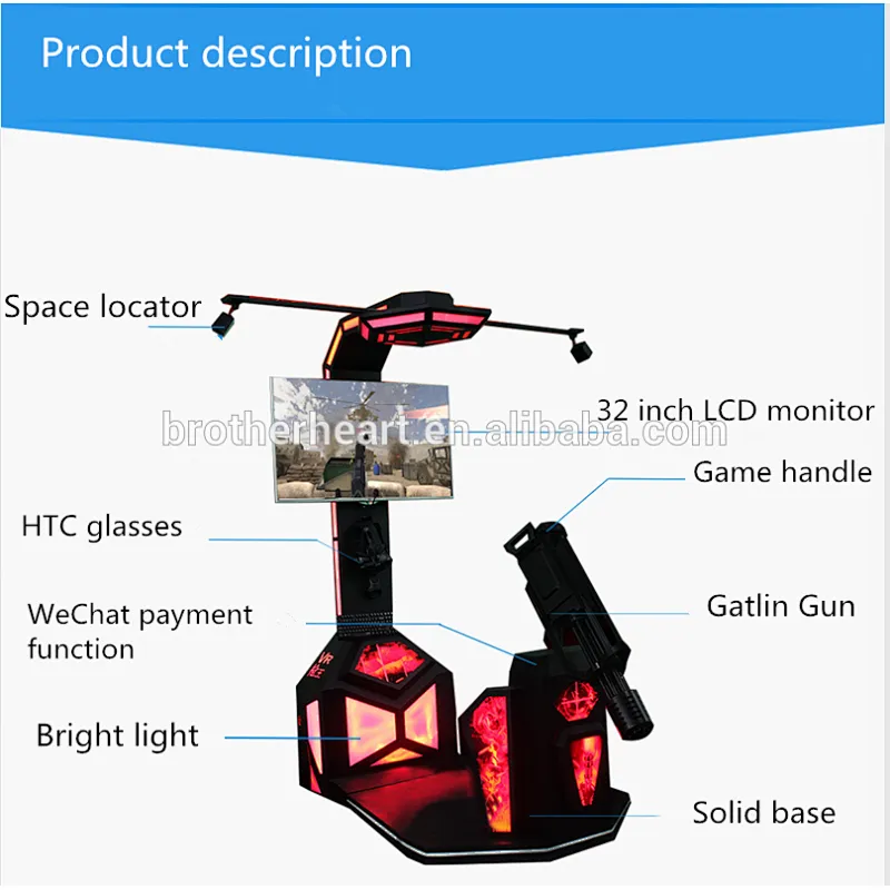 htc vive gatling gun shooting simulator