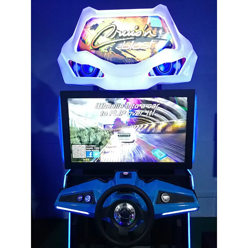 coin operated driving arcade game