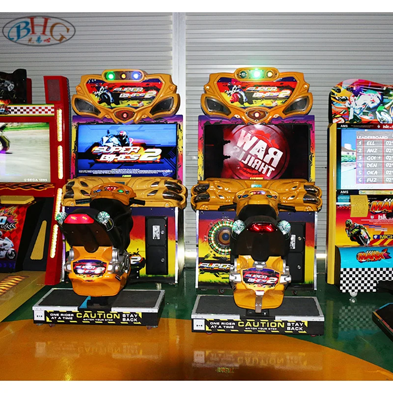 simulator racing car arcade game machine adults racing FF motor super bike for sale