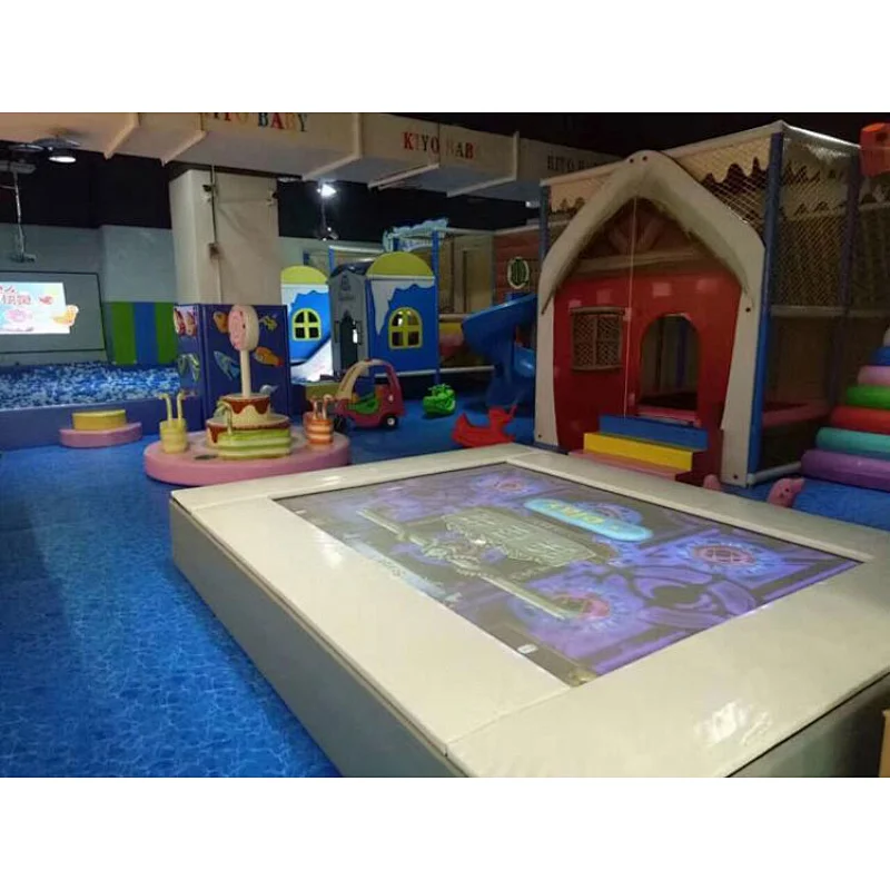 indoor interactive trampoline park game