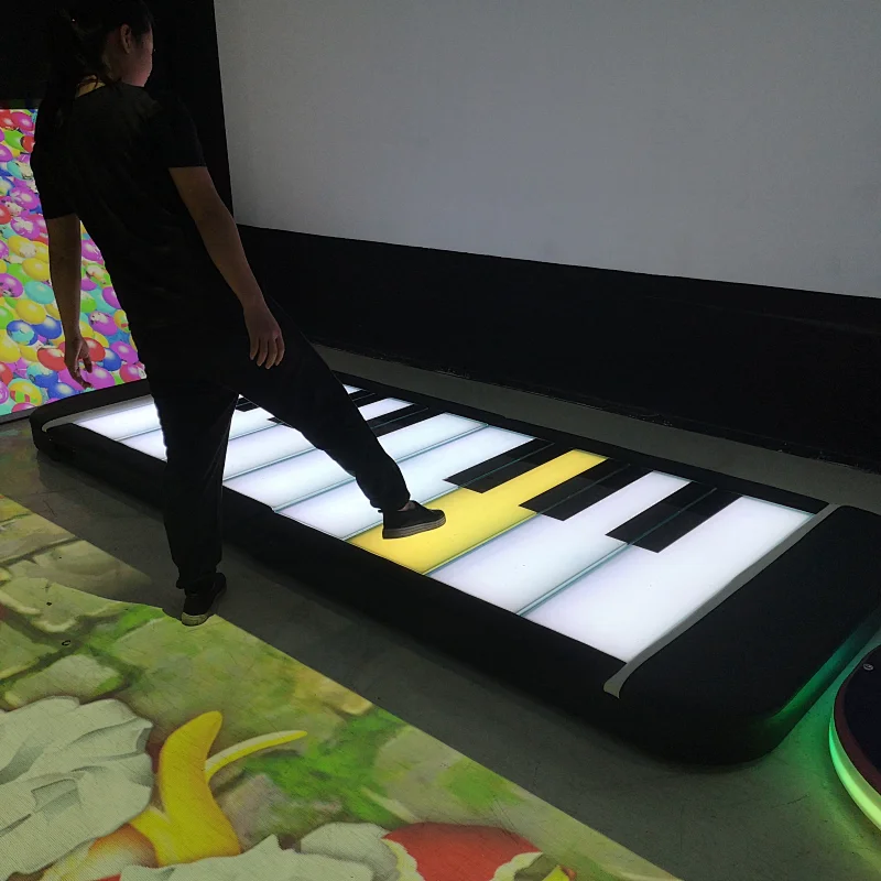 led floor piano system