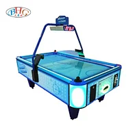 hotest coin pusher air hockey table game machine for sale with electronic scorer and led