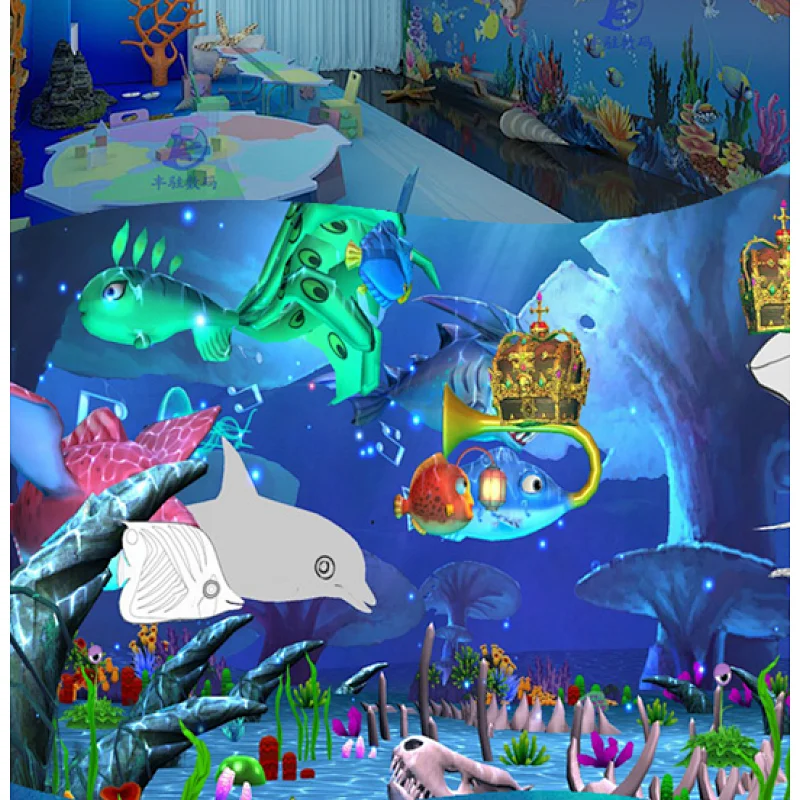 interactive projection wall art painting