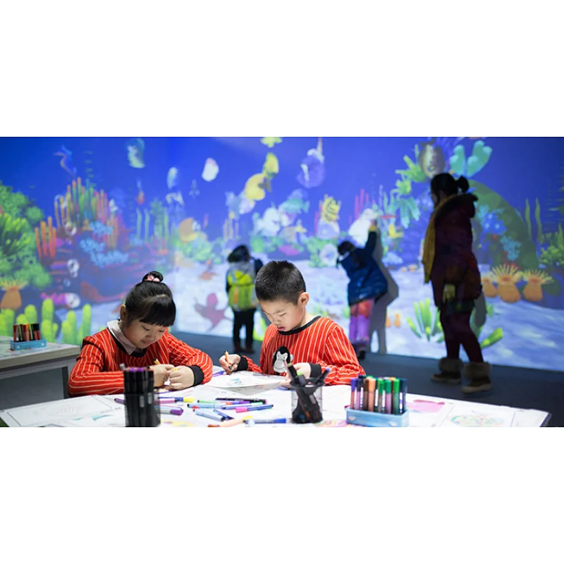 interactive projection wall art painting