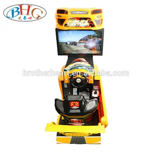 racing car driving arcade machine