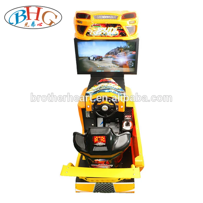 racing car driving arcade machine